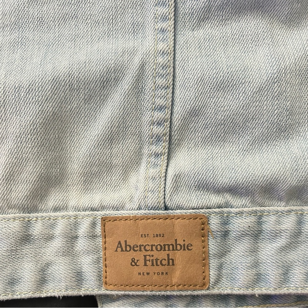 Abercrombie & Fitch Blue Jeans with Distressed Details